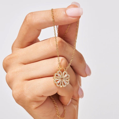 Collier cœur porte-bonheur