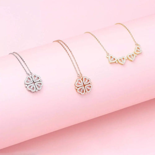 Collier cœur porte-bonheur