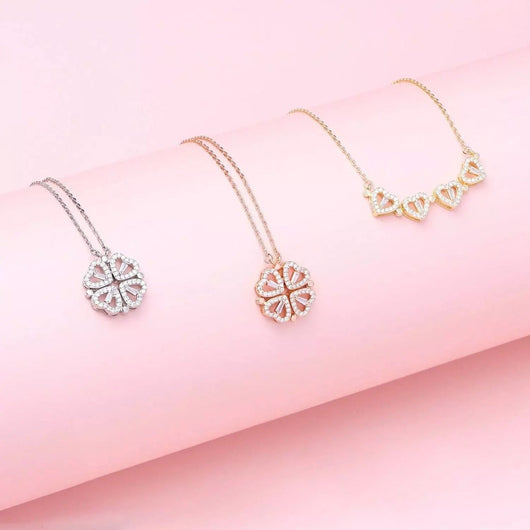 Collier cœur porte-bonheur